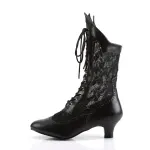 Victorian Dame Black Lace Boots
