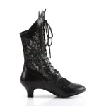 Victorian Dame Black Lace Boots