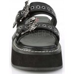 Emily Bat Buckled Double Strap Platform Slide