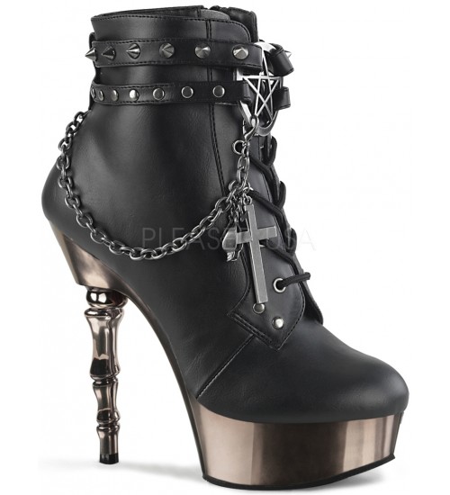 Charmed Spine Heeled Muerto Ankle Boots