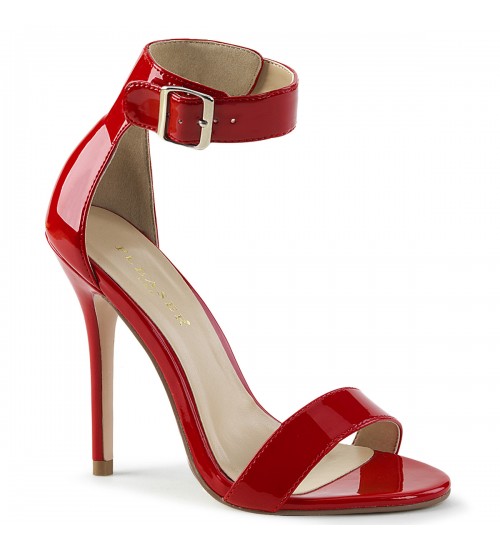 Amuse Red Ankle Strap Sandal