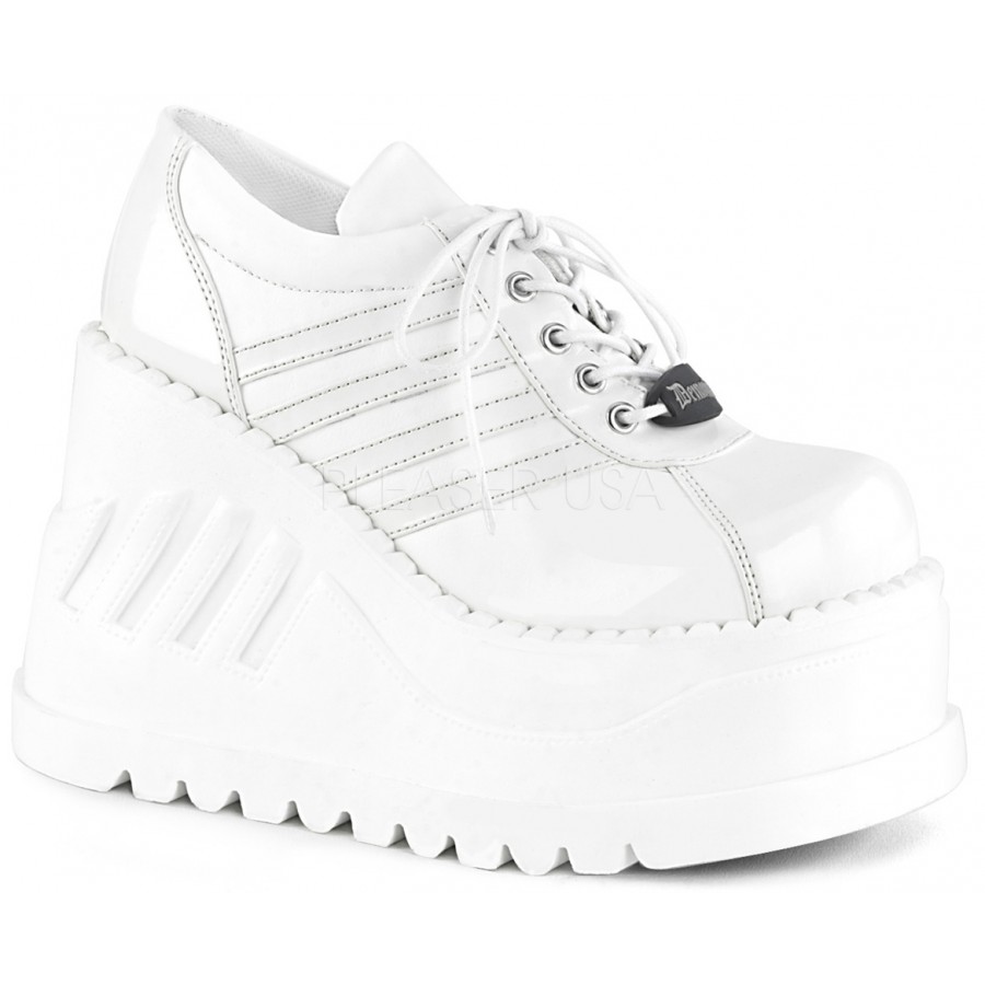 womens platform sneakers white