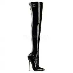 Dagger 3000 Thigh High Faux Leather Boots