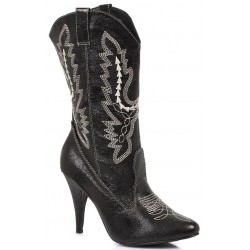 Black Scrolled Cowgirl Boots