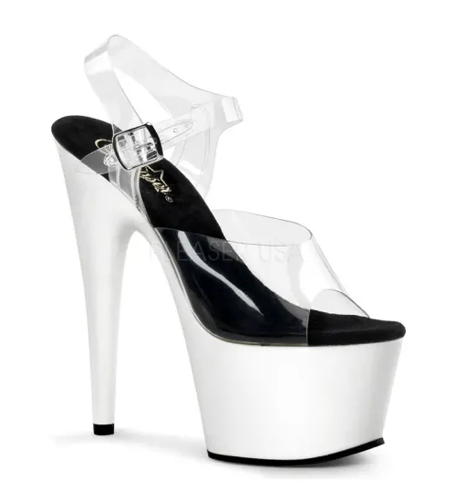 Neon White Platform Adore High Heel Sandals