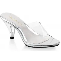 Belle Clear Peep Toe Slide