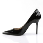 Classique Black Patent 4 Inch High Heel Pump