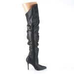 Classique Black Scrunch Thigh High Boot