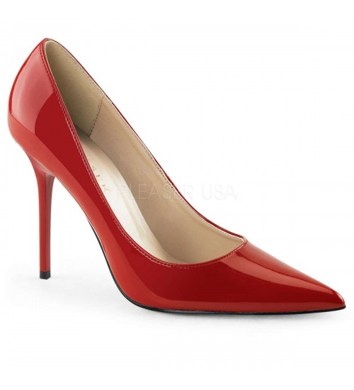 Red Classique Pointed Toe Pump