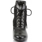 Victorian Dame Black Ankle Boots