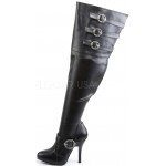 Diva Wide Width Black Thigh High Boots
