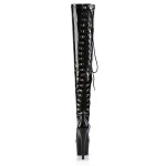 Adore Lace Up Back Thigh High Platform Boots