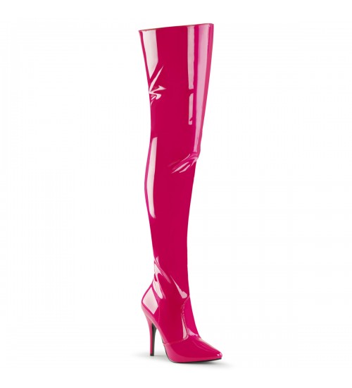 Seduce Hot Pink Thigh High Sexy Boots