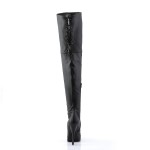 Indulge Leather Thigh High Platform Boots