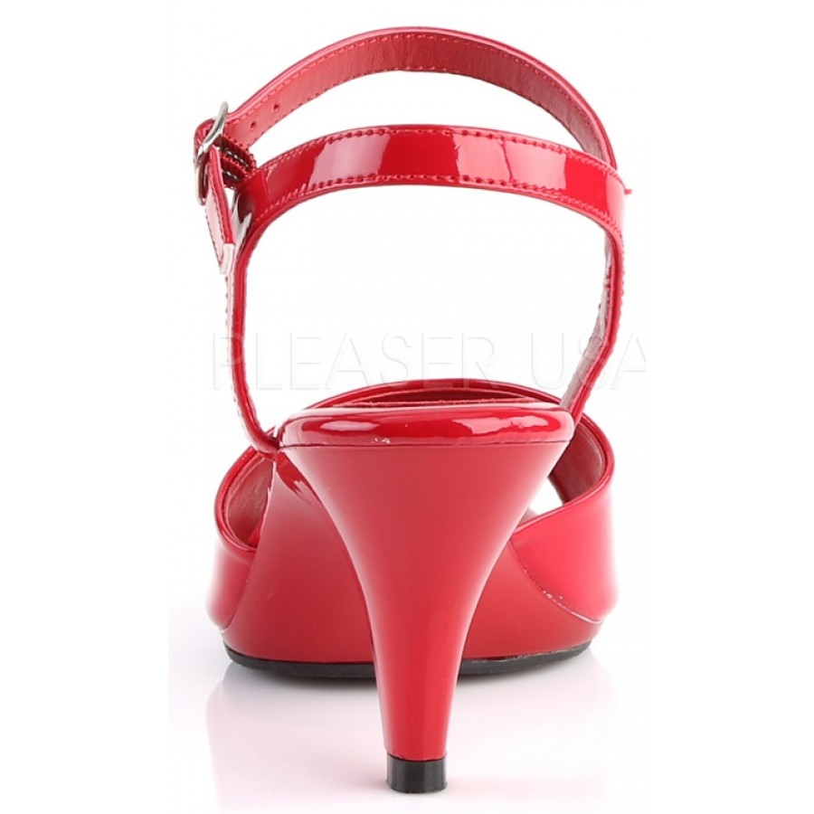 Red 3 sales inch heels