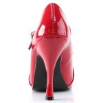 Cutie Pie Red Peep Toe Mary Jane Pin Up Pumps