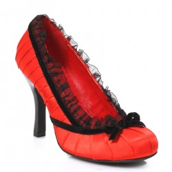 Satin Doll Red High Heel Pump