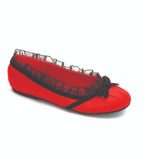 Red Satin Doll Kids Princess Shoe