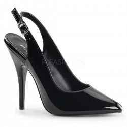 Black Seduce Slingback Pump