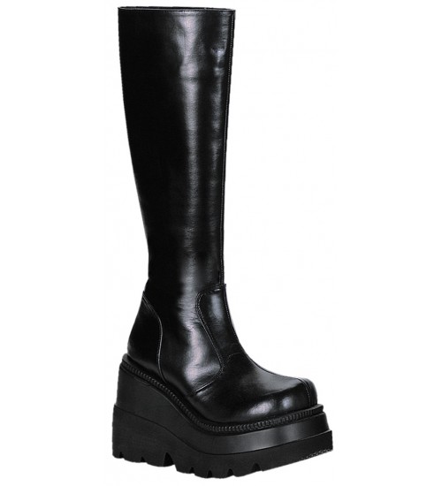 Shaker Platform Knee High Womens Boots