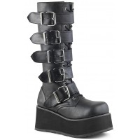 Trashville Buckled Up Unisex Knee Boots