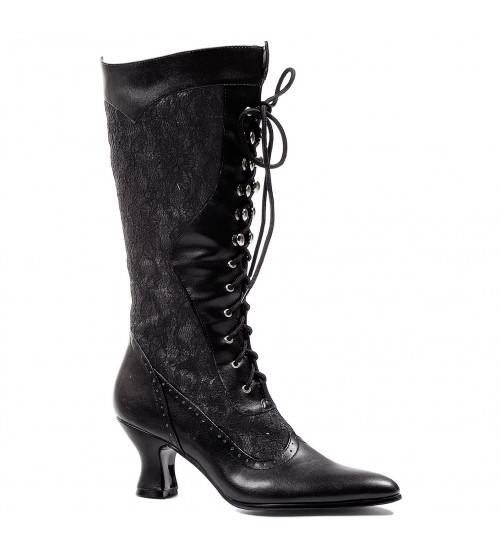 Rebecca Victorian Black Lace Boot