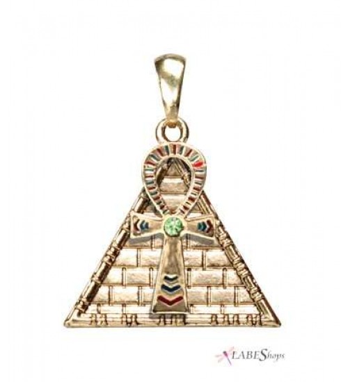 Ankh Pyramid Egyptian Necklace