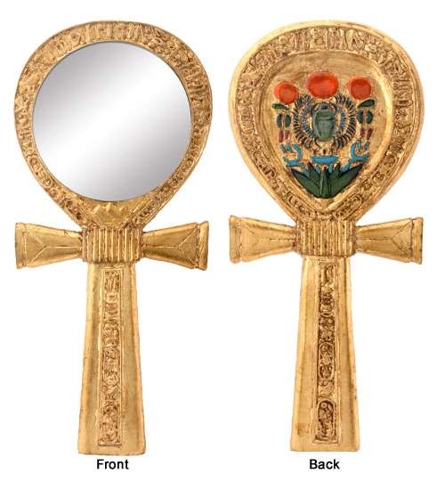 Ankh Egyptian Hand Mirror