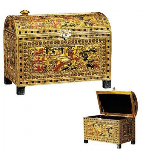 King Tut Hunting Scene Chest