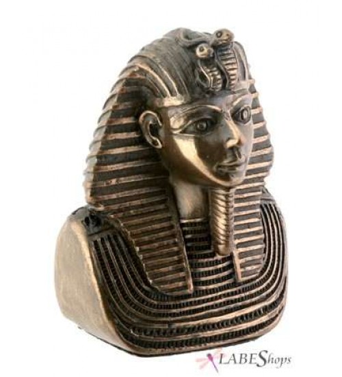 King Tut Miniature Bronze Resin Bust