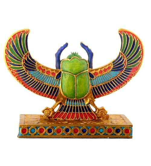 Winged Scarab Mini Statue