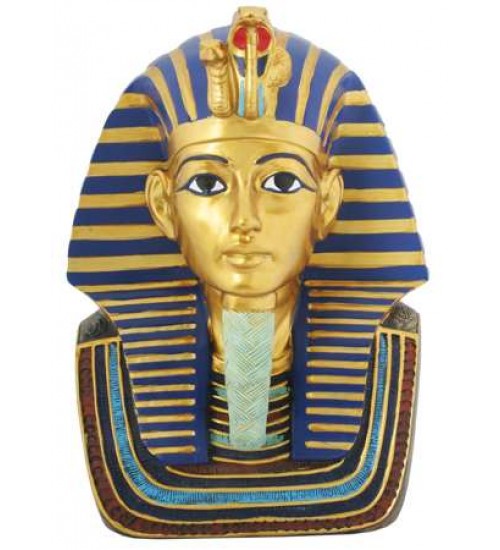 Golden Mask of King Tut Bust 9 Inch Statue