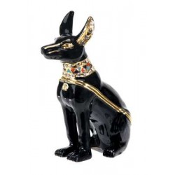 Anubis Jeweled Dog Box
