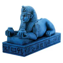 Amentohep III Sphinx Blue Faience Finish Statue