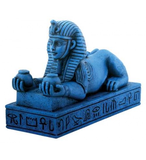 Amentohep III Sphinx Blue Faience Finish Statue