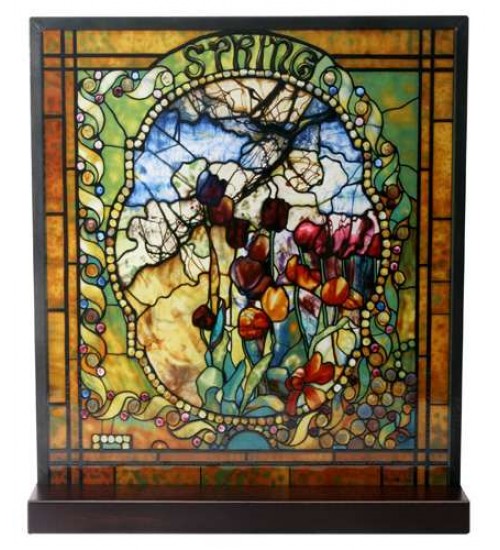 Tiffany Spring Art Stained Glass Window Reproduction