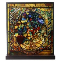 Tiffany Autumn Art Stained Glass Window Reproduction