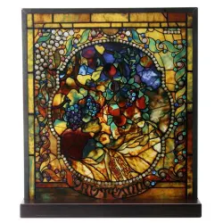 Tiffany Autumn Art Stained Glass Window Reproduction
