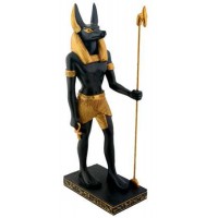 Anubis Egyptian Dog God Statue 8 Inches