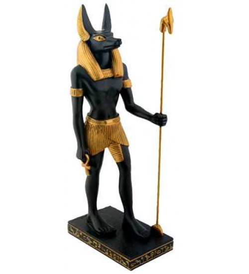 Anubis Egyptian Dog God Statue 8 Inches