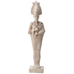 Osiris Egyptian God Limestone Color Statue - 8.5 Inches
