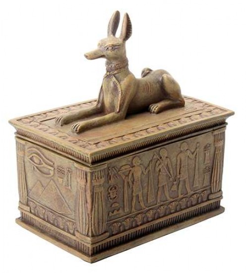 Anubis Sandstone Color Resin 5 Inch Box