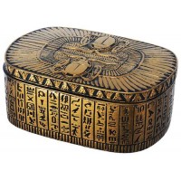 Winged Egyptian Revival Trinket Box