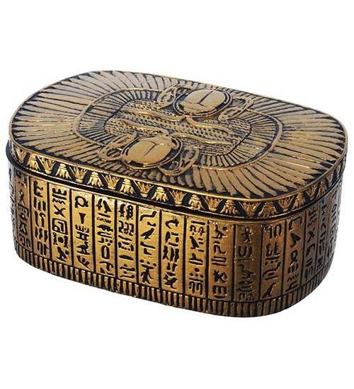 Winged Egyptian Revival Trinket Box