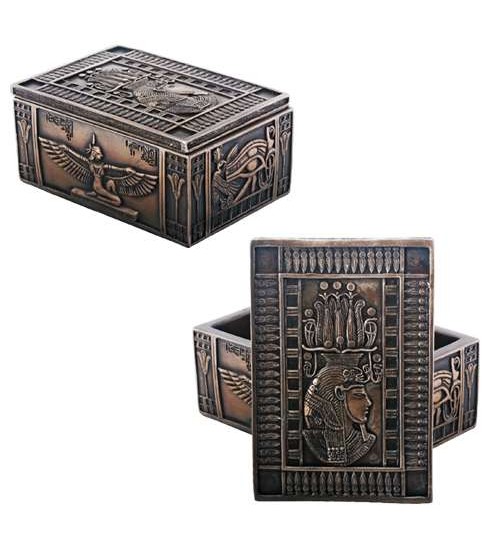 Isis Bronze Resin Jewelry Box