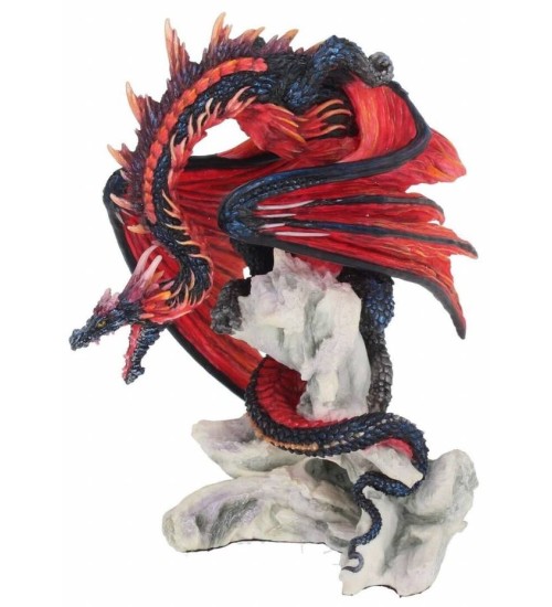 Bloodfire Red Dragon Statue
