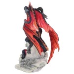 Bloodfire Red Dragon Statue