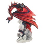 Bloodfire Red Dragon Statue