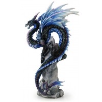 Sapphire Sentinel Dragon Statue