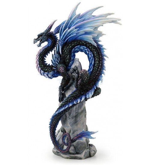 Sapphire Sentinel Dragon Statue